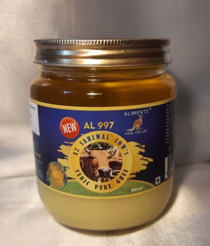 ALIMENTE - AL 997 A2 SAHIWAL COW PURE VEDIC GHEE - 500 ml