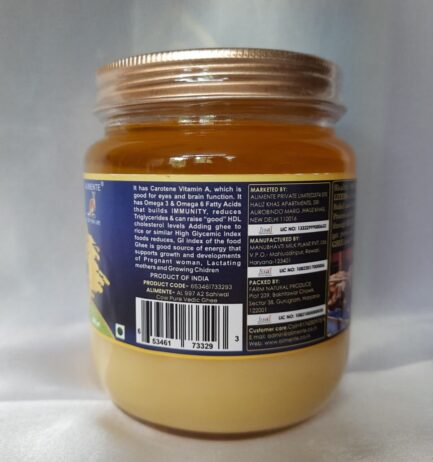 ALIMENTE - AL 997 A2 SAHIWAL COW PURE VEDIC GHEE - 500 ml - Image 4